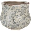Clayre & Eef 6CE2240M Blumentopf Ø 18x15 cm Grün Grau
