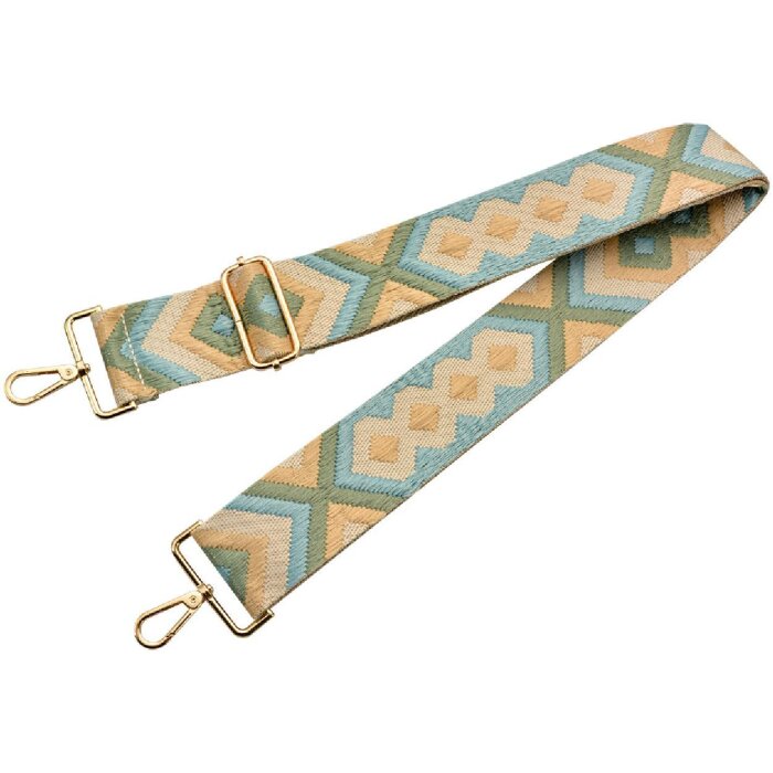 Juleeze JZBS0009 Taschengurt 5x140 cm Beige Blau