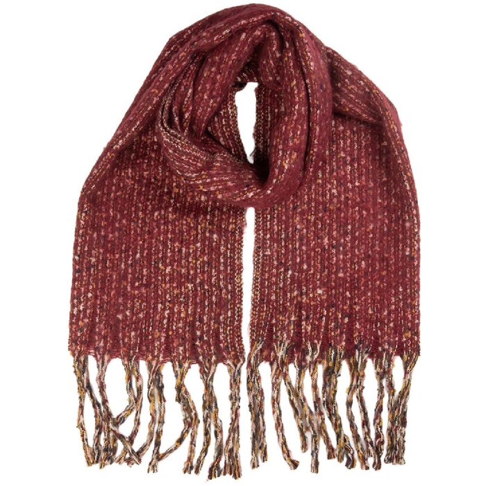 Scărfă Juleeze JZSC0841R, roșie, 50x210 cm