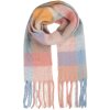 Şal Juleeze JZSC0856P roz și albastru, 38x200 cm