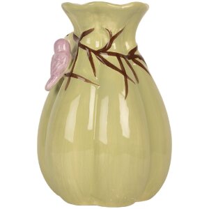 Clayre & Eef 6CE2313 Vase Ø 14x21 cm Grün und Rosa