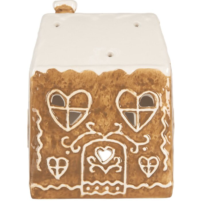 Clayre & Eef Suport Lumânare Casă 12x7x16 cm Ceramică