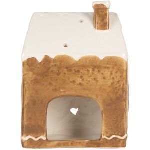 Clayre & Eef Suport Lumânare Casă 12x7x16 cm Ceramică