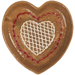 Clayre & Eef 6CE2325 Kleiner Teller 17x17x3 cm