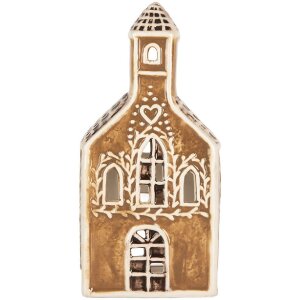 Clayre & Eef 6CE2326 Teelichthalter Haus 8x7x17 cm...