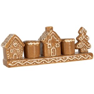 Clayre & Eef 6CE2327 Kerzenständer Häuser...