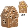 Clayre & Eef 6CE2329 Dekoration Haus mit LED 8x6x11 cm