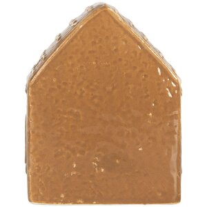 Clayre & Eef Casă Decorativă LED 8x6x10 cm Maro Alb