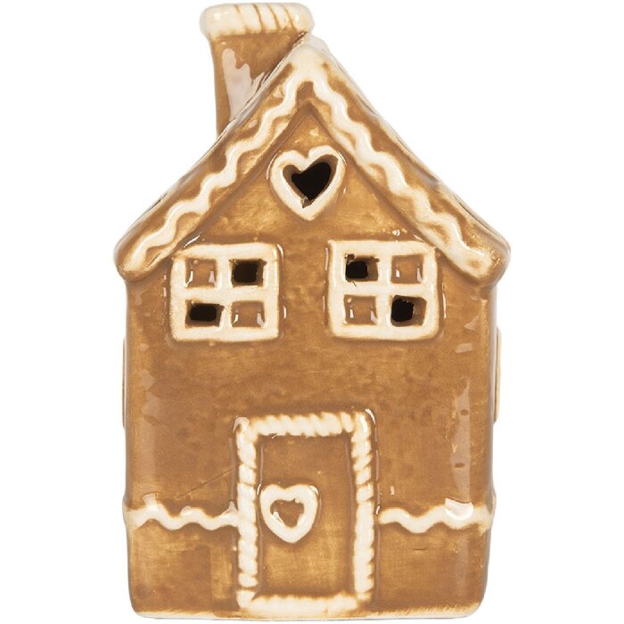 Clayre & Eef 6CE2331 Dekoration Haus mit LED 7x7x11 cm