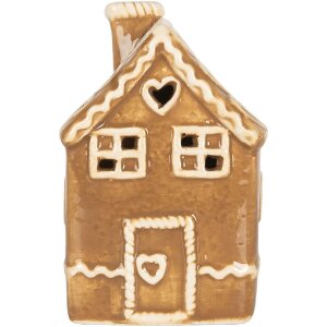 Clayre & Eef 6CE2331 Dekoration Haus mit LED 7x7x11 cm