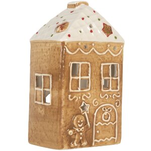 Clayre & Eef 6CE2334 Teelichthalter Haus 9x7x16 cm