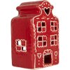 Sticluță de lumânare Clayre & Eef, model Casa, 8x7x13 cm