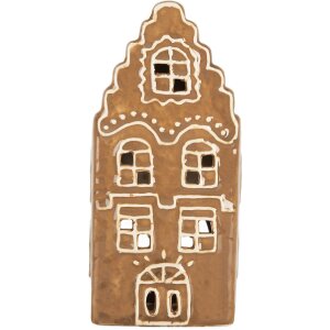 Clayre & Eef 6CE2341 Teelichthalter Haus 8x7x16 cm
