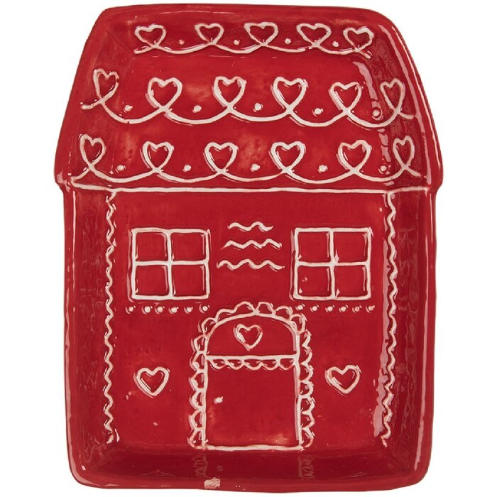 Clayre & Eef Farfurie mică ceramică 15x19x3 cm