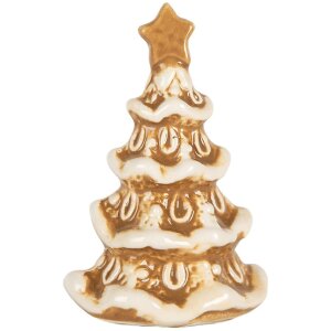 Clayre & Eef 6CE2347 Dekoration Weihnachtsbaum 6x5x9 cm