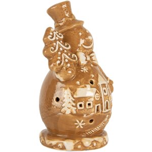 Clayre & Eef 6CE2348 Dekoration Schneemann 11x8x16 cm