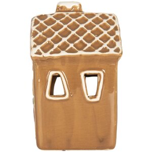 Clayre & Eef 6CE2349 Dekoration Haus mit LED 8x8x12 cm