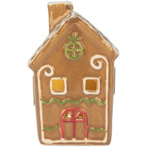 Clayre & Eef 6CE2349 Dekoration Haus mit LED 8x8x12 cm