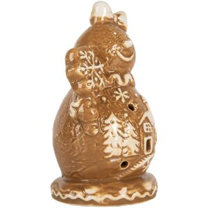 Clayre & Eef 6CE2354 Dekoration Schneemann 9x7x13 cm