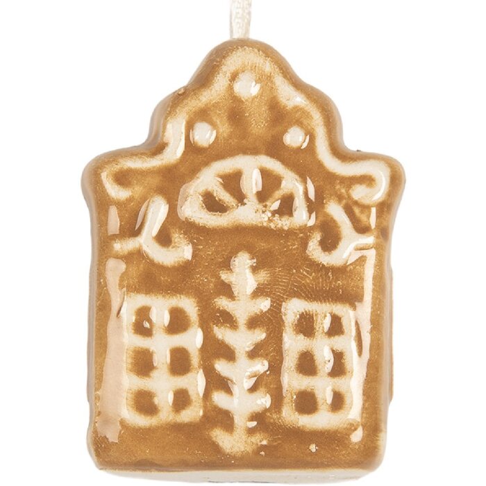 Clayre & Eef 6CE2358 Dekoration Anhänger Haus 4x4x5 cm