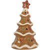 Clayre & Eef 6CE2362 Teelichthalter Weihnachtsbaum 11x8x17 cm