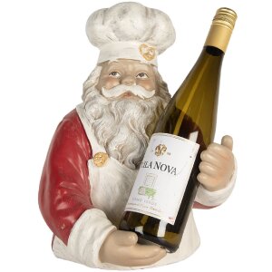 Clayre & Eef Suport Sticle Moș Crăciun 25x25x35 cm