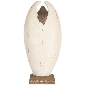 Clayre & Eef Figurină Decorativă Înger 19x10x40 cm Bej-Maro