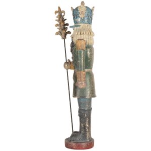 Clayre & Eef Spărgător de Nuci Decorativ Albastru și Verde 38cm