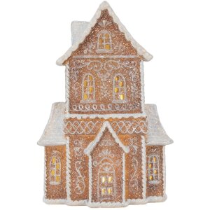 Clayre & Eef Casă Decorativă cu LED 16x8x23 cm