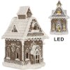 Clayre & Eef 6PR5810 Dekoration Haus mit LED 13x12x20 cm
