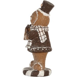 Clayre & Eef 6PR5812 Dekoration Lebkuchenmännchen 9x8x20 cm