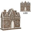 Clayre & Eef 6PR5814 Decorațiune Casă cu LED 26x10x25 cm Maro Alb