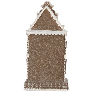 Clayre & Eef 6PR5815 Dekoration Haus mit LED 12x11x25 cm