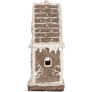 Clayre & Eef 6PR5820 Dekoration Haus mit LED 14x9x21 cm