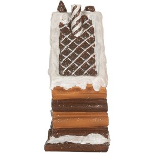 Clayre & Eef 6PR5823 Dekoration Haus mit LED 15x8x19 cm