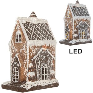 Clayre & Eef Casă Decorativă cu LED 15x9x20 cm