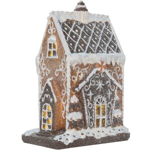 Clayre & Eef Casă Decorativă cu LED 15x9x20 cm