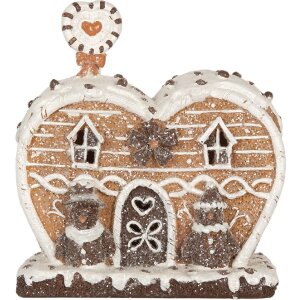 Clayre & Eef 6PR5826 Casă Decorativă cu LED 18x10x19 cm