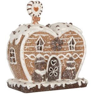 Clayre & Eef 6PR5826 Casă Decorativă cu LED 18x10x19 cm