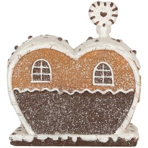 Clayre & Eef 6PR5826 Casă Decorativă cu LED 18x10x19 cm