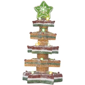 Brad Decorativ de Crăciun cu LED Clayre & Eef 15x15x29 cm