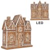 Clayre & Eef 6PR5841 Decorațiune Casă cu LED 21x8x20 cm Maro/Alb