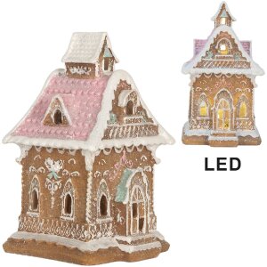 Casă Decorativă cu LED Clayre & Eef 9x10x15 cm