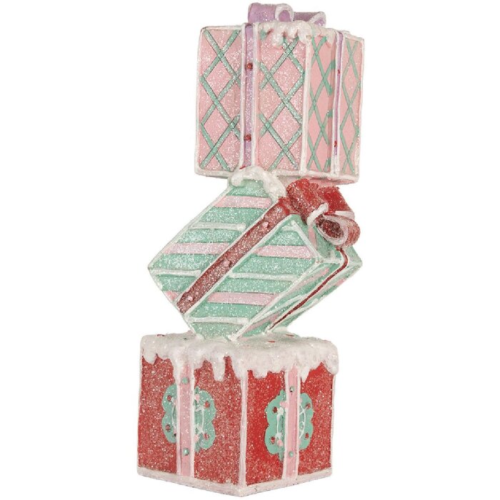 Clayre & Eef 6PR5848 Decorațiune Grămadă de Cadouri 14x16x36 cm