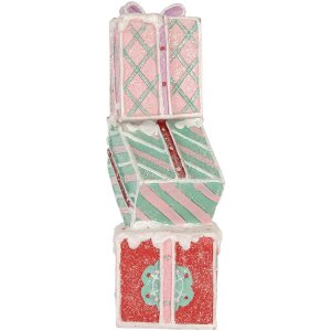 Clayre & Eef 6PR5848 Decorațiune Grămadă de Cadouri 14x16x36 cm