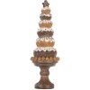 Clayre & Eef 6PR5852 Dekoration Weihnachtsbaum Ø 11x33 cm Braun & Weiß