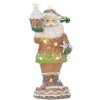 Clayre & Eef 6PR5853 Dekoration Weihnachtsmann mit LED 15x13x32 cm