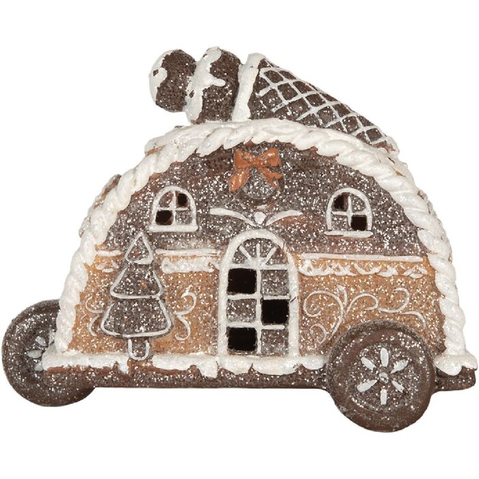 Clayre & Eef 6PR5854 Dekoration Haus mit LED 21x11x16 cm