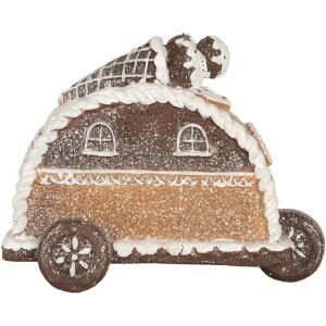 Clayre & Eef 6PR5854 Dekoration Haus mit LED 21x11x16 cm