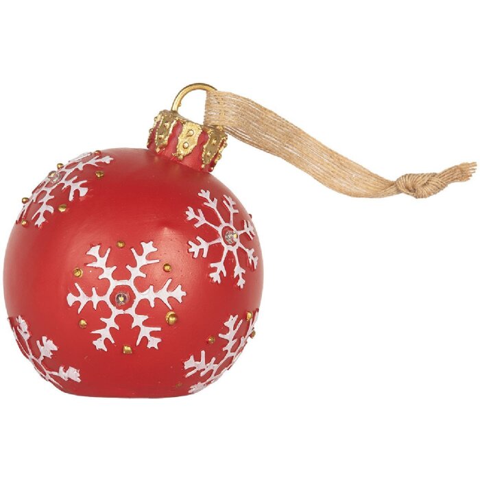 Clayre & Eef 6PR5858 Ornament Crăciun LED Ø 12x14 cm